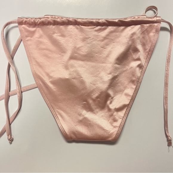 2/$30 Good American Tiny Ties Bikini Bottom – Light Pink – Size 2 Medium - Picture 5 of 10